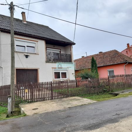 Two houses in good condition (total: net 166 m2, gross 218 m2)  with 1942 m2 land is for sale in a Dövény, North Hungary. 